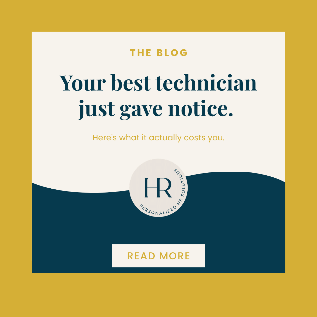 Your best technician just gave notice. Here's what it actually costs you.